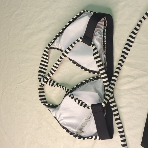 2/$25-Quintsoul Striped "Lean on Me" Highrise Tie Back Bikini Set NWOT - Picture 10 of 13